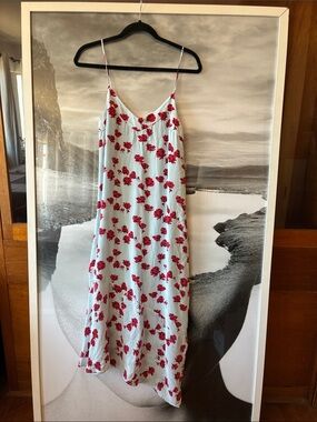 Equipment  Femme Jada Dress Floral Slip 100% Silk size small asymmetrical